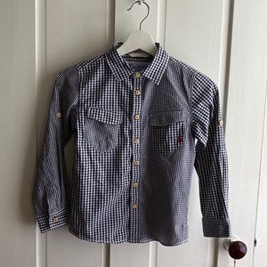 British brand Joules boys gingham shirt size 8y NWOT